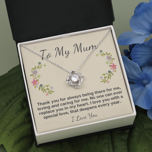 Love Knot Mother necklace gift for Mothers day Birthday Christmas