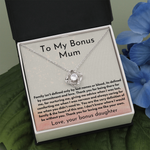 family is defined by love - love knot bonus mum necklace gift