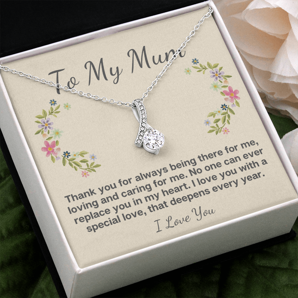Alluring beauty To My Mum necklace gift