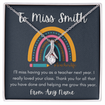 Alluring beauty Personalized Teacher necklace end of year gift