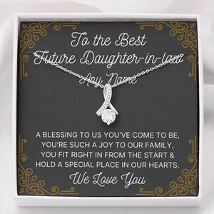 Personalized To the Best Future Daughter in law Alluring Necklace