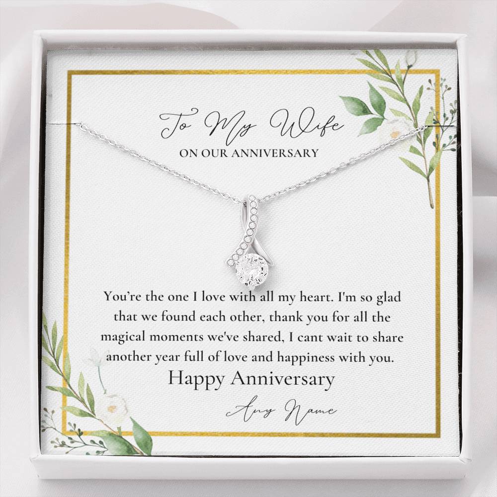 To My Wife Personalized anniversary necklace