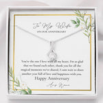 To My Wife Personalized anniversary necklace