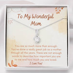 Alluring beauty Wonderful Mom daughter necklace gift
