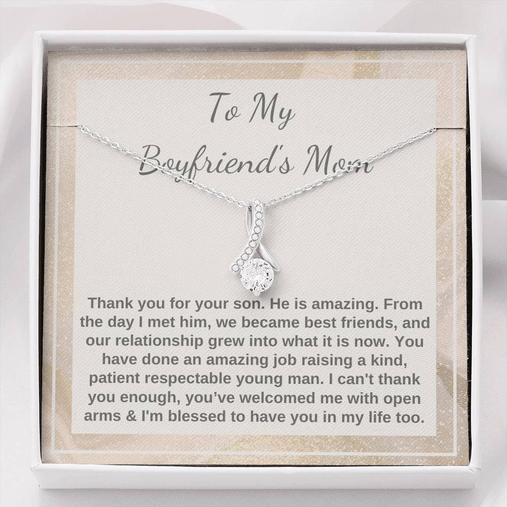 Boyfriend's Mom necklace Christmas Mothers day gift