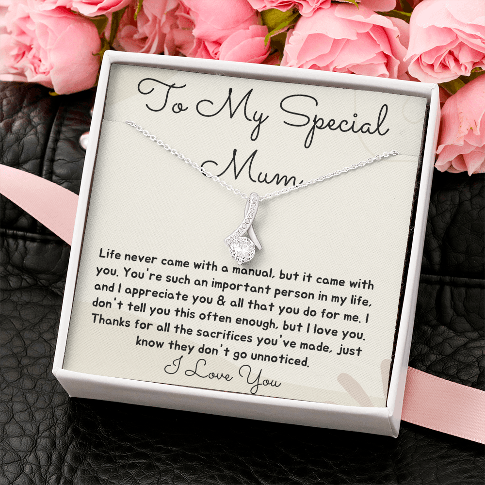 Alluring Beauty necklace To My Special Mum