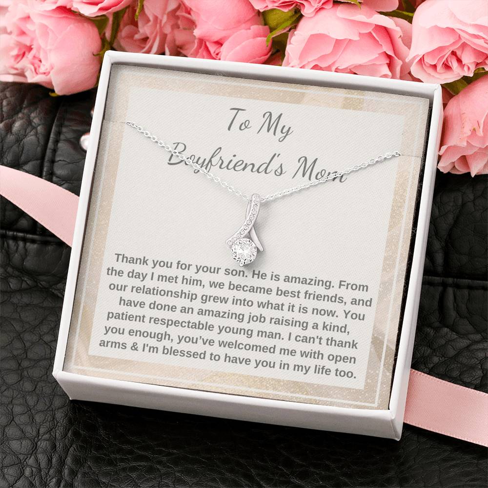 Boyfriend's Mom necklace Christmas Mothers day gift