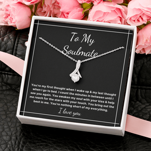 To My Soulmate necklace for Wife Girlfriend