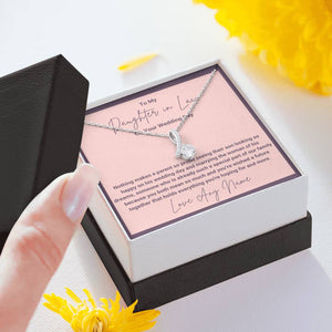 To our Daughter In Law Wedding Gift My Future Daughter-In-Law Bonus Daughter Gift on Wedding Day Bride Gift Daughter-In-Law Jewelry necklace