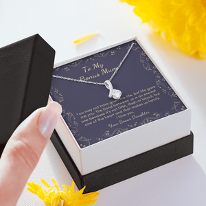 petite ribbon bonus mum Mother daughter necklace gift