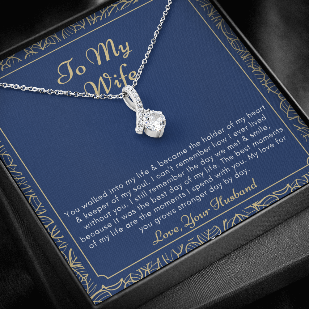 Keeper of my soul wife valentines necklace