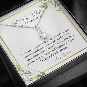 To My Wife Personalized anniversary necklace