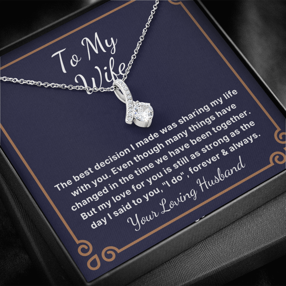 I Love you necklace for wife
