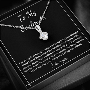 To My Soulmate necklace for Wife Girlfriend