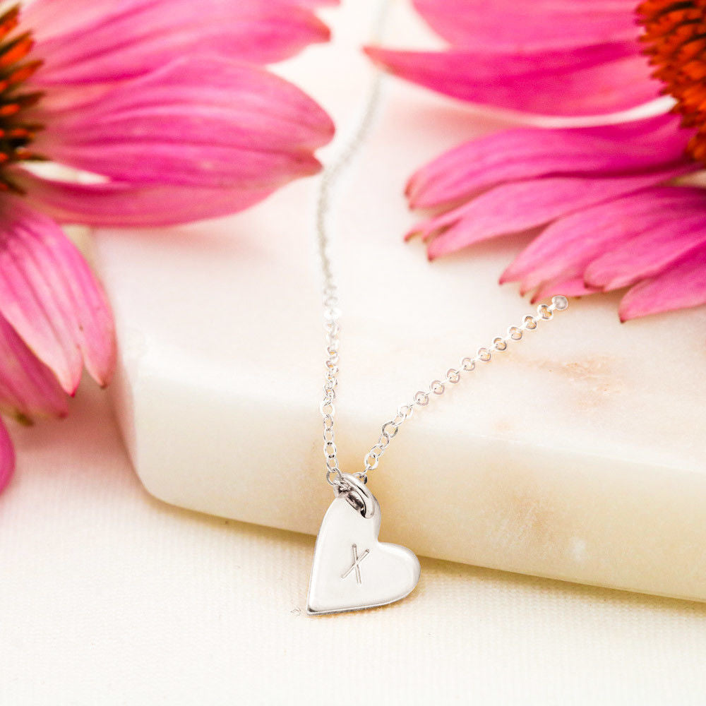 initial personalized to a very special sister necklace