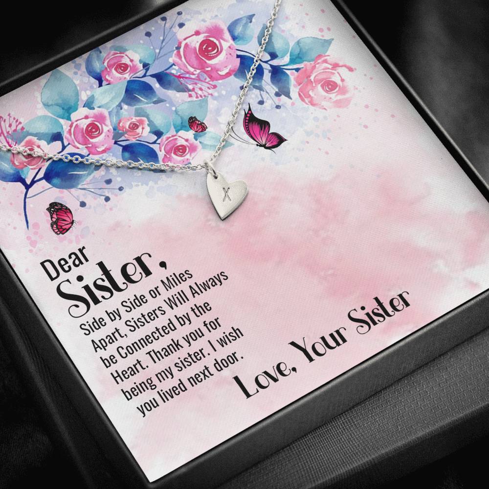 Initial Sister Necklace