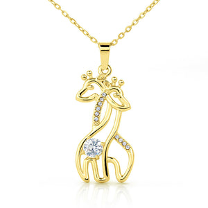 Personalised Best Friend Giraffe necklace