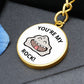 You're my rock keychain