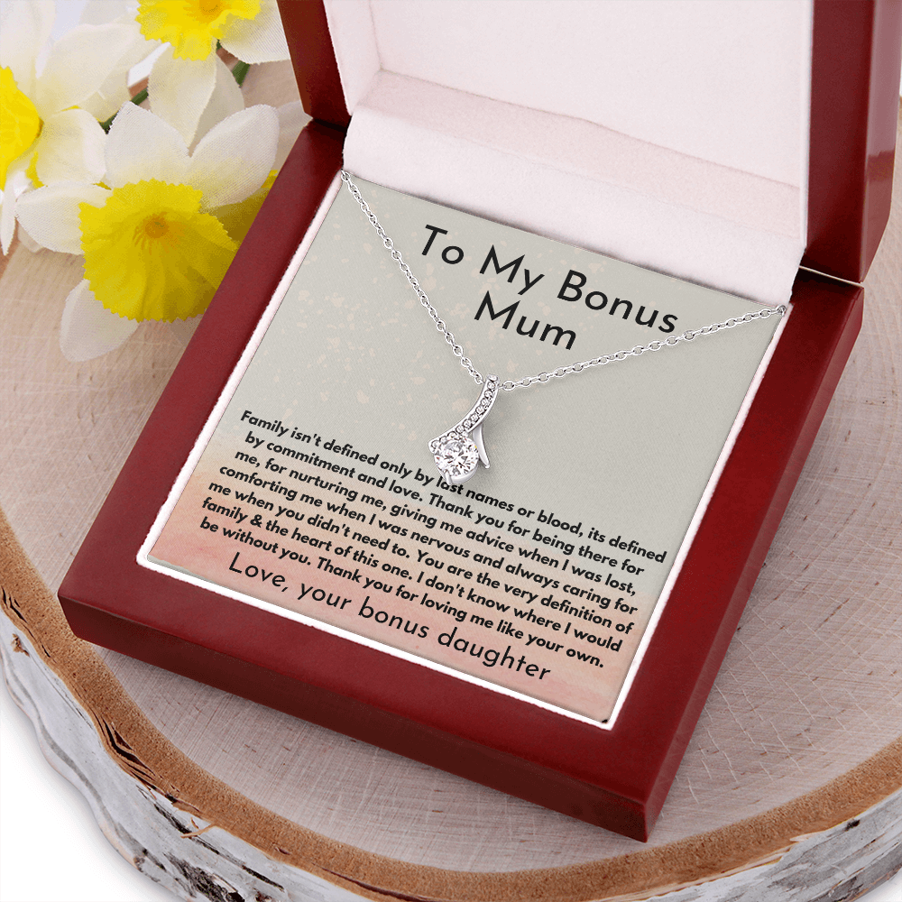 Alluring beauty necklace to my bonus mum mothers day gift