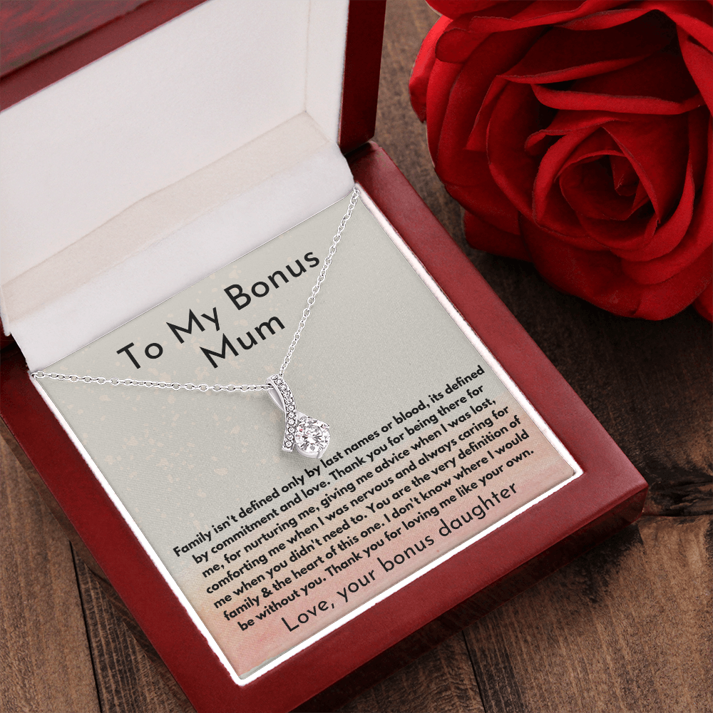 Alluring beauty necklace to my bonus mum mothers day gift