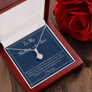 Alluring beauty Mother in law birthday Mothers day necklace gift