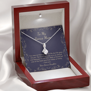 petite ribbon bonus mum Mother daughter necklace gift