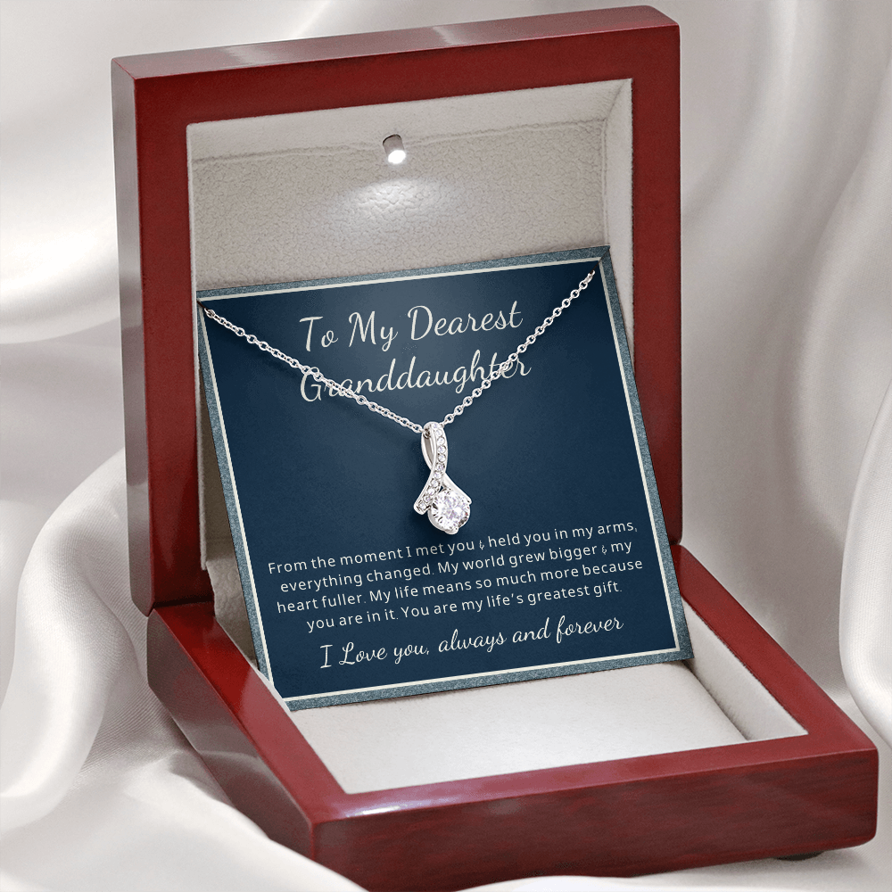Granddaughter Christmas birthday alluring beauty necklace gift