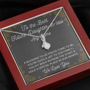 Personalized To the Best Future Daughter in law Alluring Necklace