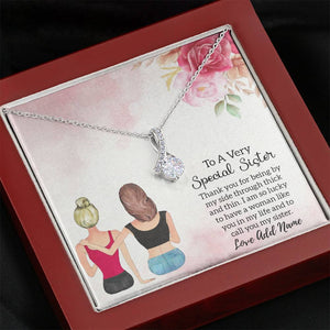 Personalised To a Very Special Sister Alluring necklace