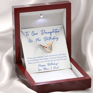 To Our Daughter Happy Birthday heart necklace from Parents
