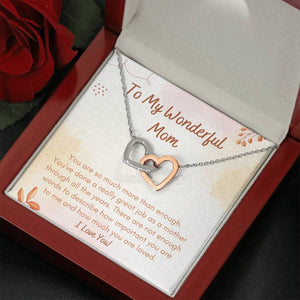 Wonderful Mom - Mother Daughter necklace