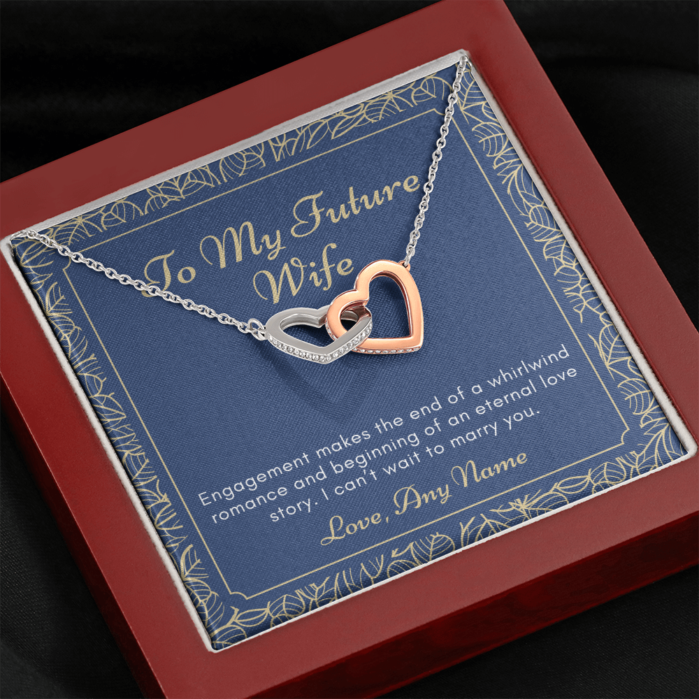 Engagement Wedding heart necklace