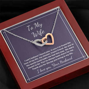 To My Wife necklace Anniversary Valentines Day Christmas gift