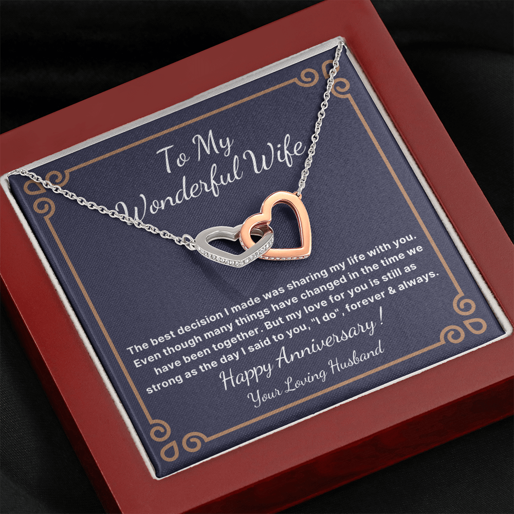 Anniversary necklace for wife