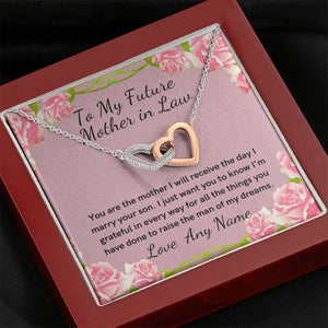Future Mother in law interlocking hearts necklace