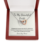To My Beautiful bride wedding day bridal necklace