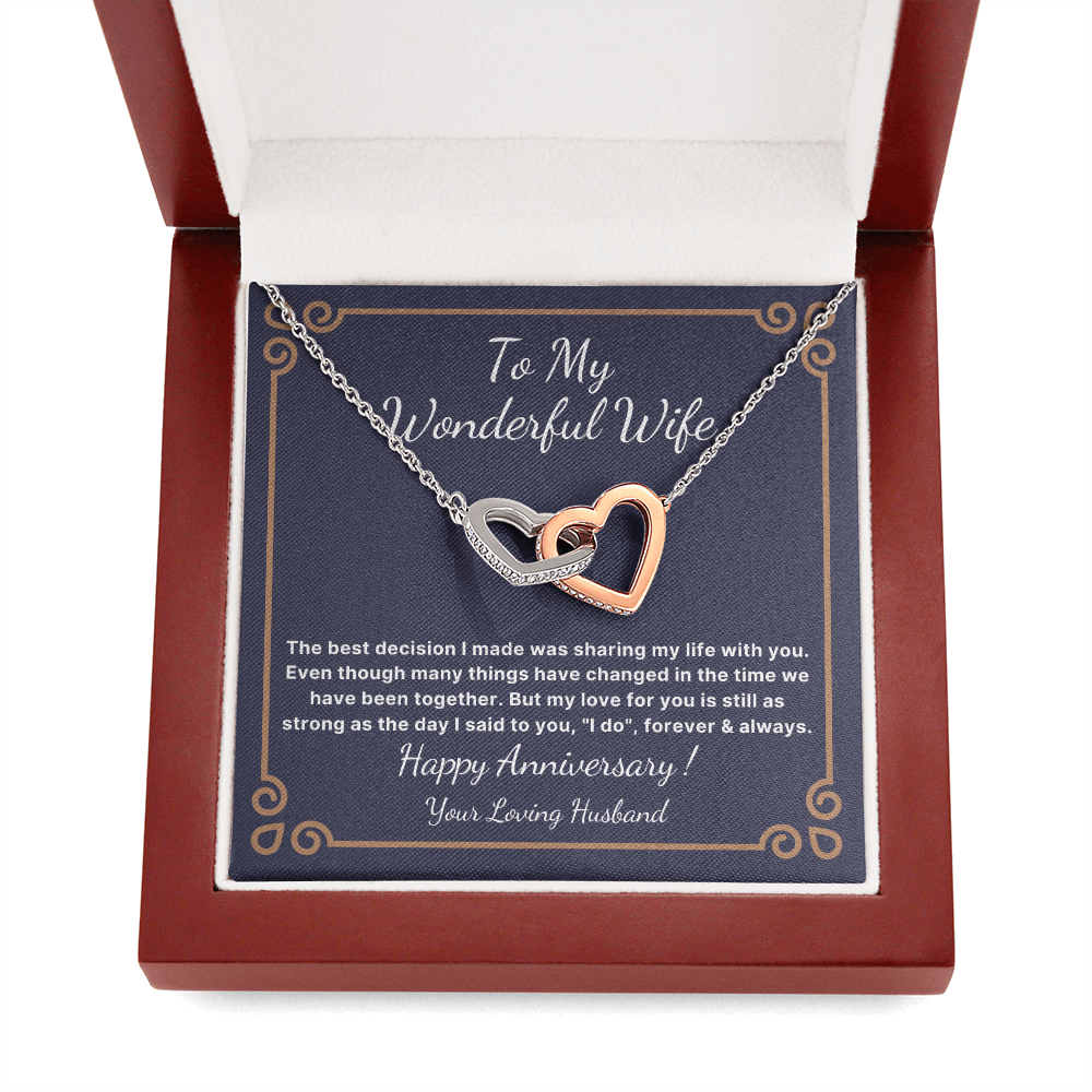 Anniversary necklace for wife