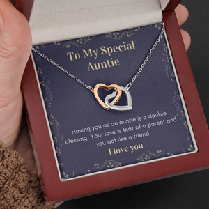 To My Special Auntie necklace gift