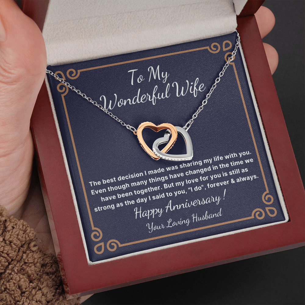 Anniversary necklace for wife