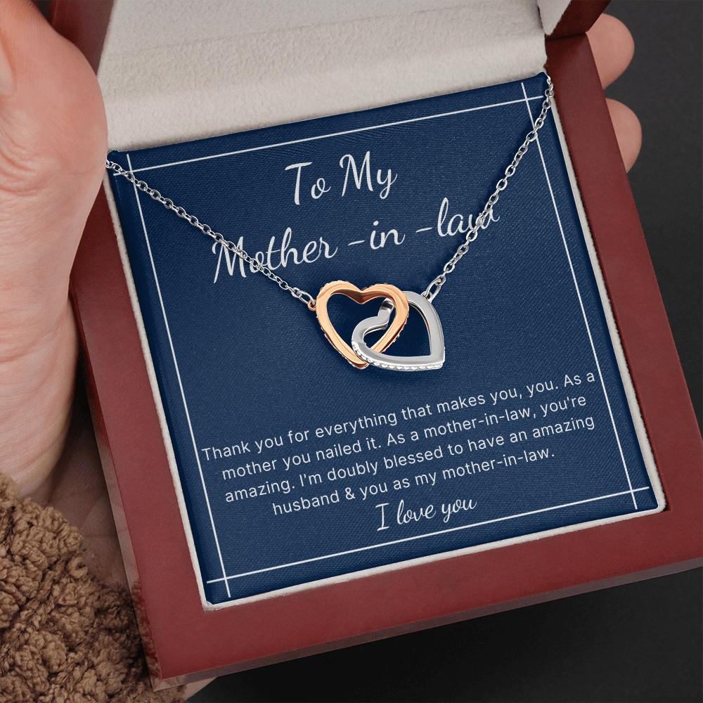 mother in law mothers day birthday heart necklace