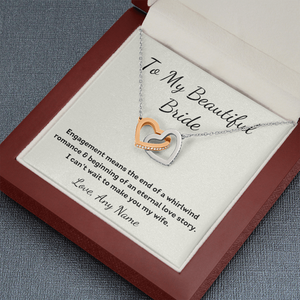 To My Beautiful bride wedding day bridal necklace