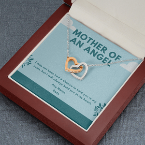 Personalized Mother of an Angel miscarriage necklace