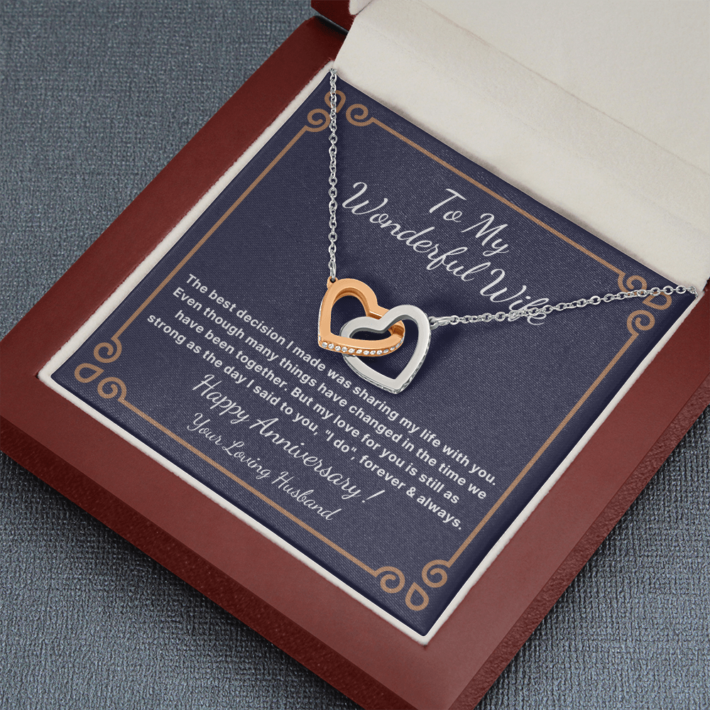 Anniversary necklace for wife