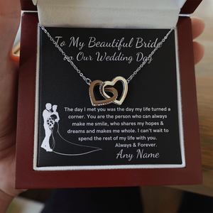 Personalized To My Beautiful Bride on our Wedding Day