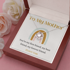 My Mother best friend rainbow necklace