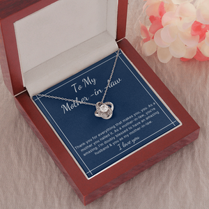 Love Knot Mother in law mothers day birthday necklace