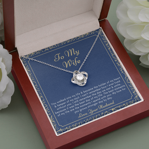 Holder of My heart wife necklace