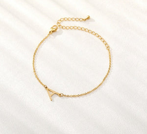 Custom personalized initial bracelet jewelry, Gold Silver Rose Gold jewellery
